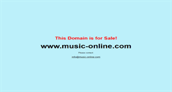 Desktop Screenshot of music-online.com